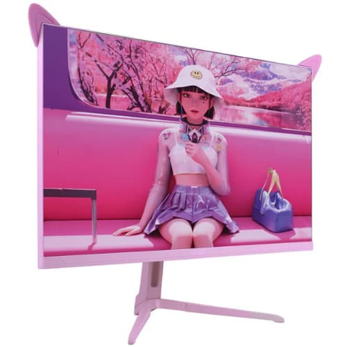 Monitor Gamer Rosa 27" Full HD 200Hz 1ms FreeSync G-Sync HDMI DisplayPort Alta Performance Bivolt