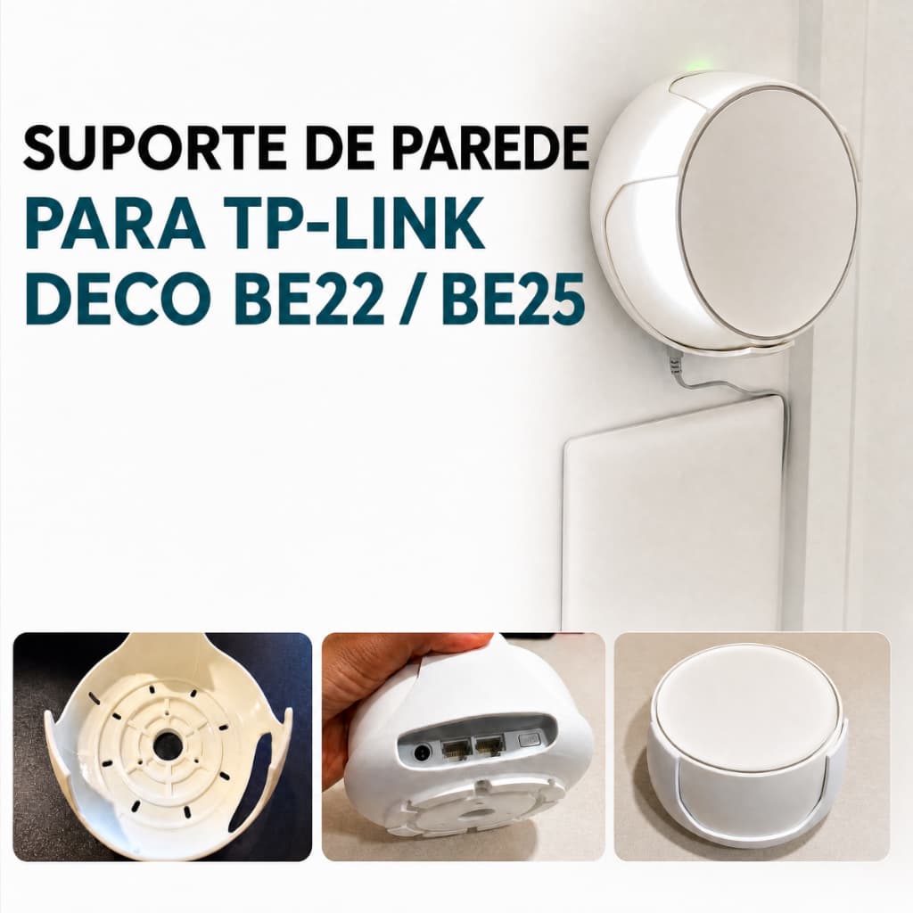 Suporte De Parede Para Tp-link Deco Be22 Be25 Impressão 3d