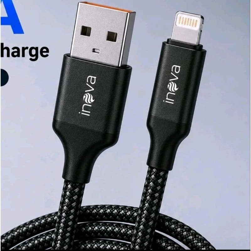 Cabo Inova 3.4A Super Flash USB paraLightning Carregamento Rápido Seguro e
Estável Revestimento em Nylon