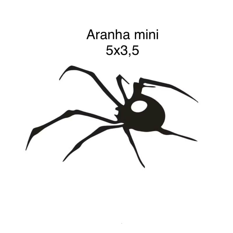 Adesivo Aranha mini para quadro de bike 5x3,5 Preto decorativo