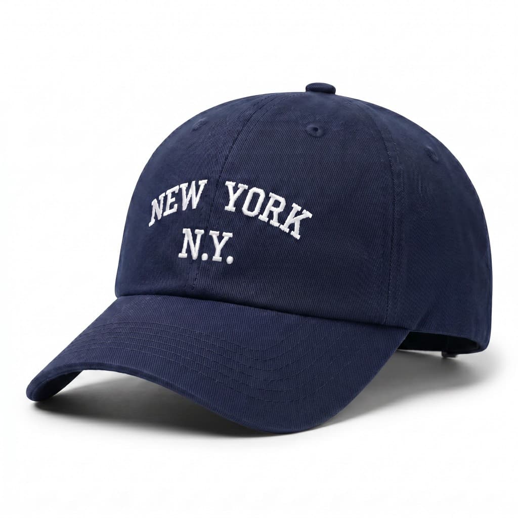 Boné Ny New York Retro Basebol Aba Curva Boné Masculino Feminino Regulagem Fitão Ajustavel Premium