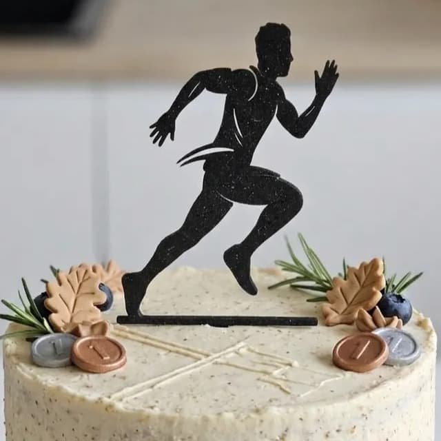 Topo De Bolo Maratonista Esporte Enfeite De Bolo Aniversário
