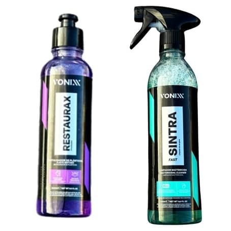Sintra Fast Limpador Aplicador Interno + Restaurax Renovador Vonixx