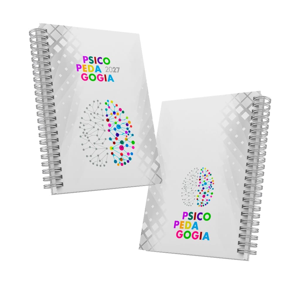 Agenda Personalizada Psicopedagogia Capa Dura com controle financeiro