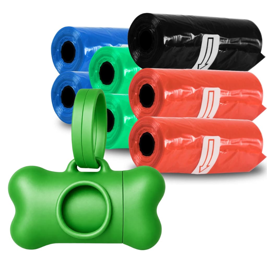 Kit Cata Caca Porta Saquinhos + 5 Rolinho Refil  Saco Prático Biodegradável