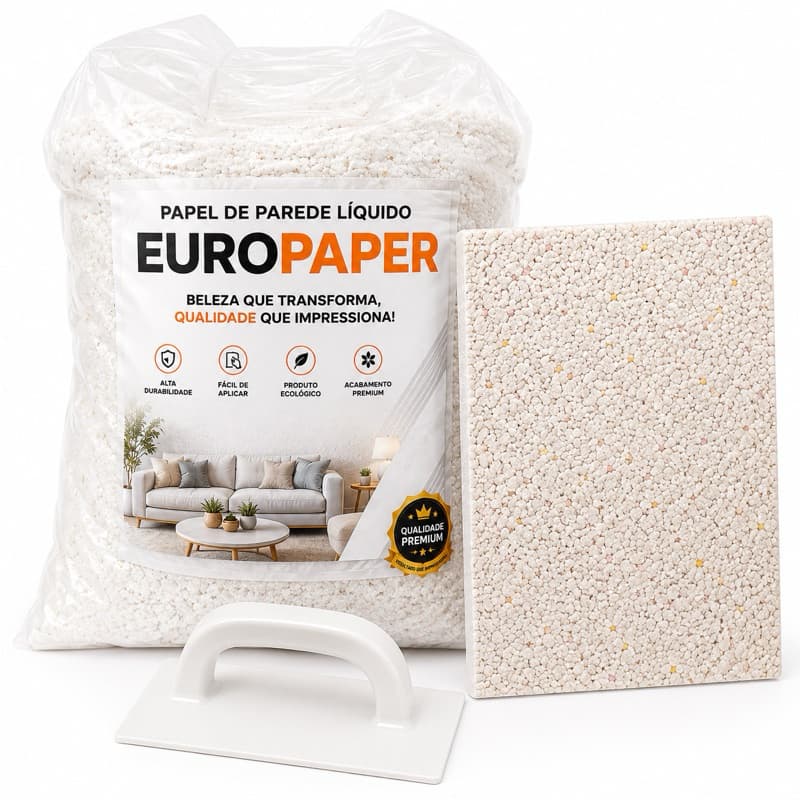 Papel de Parede Líquido Premium 1Kg 5m² Sem Cheiro Alto Rendimento Decoração Embalagens Pequenas 1Kg