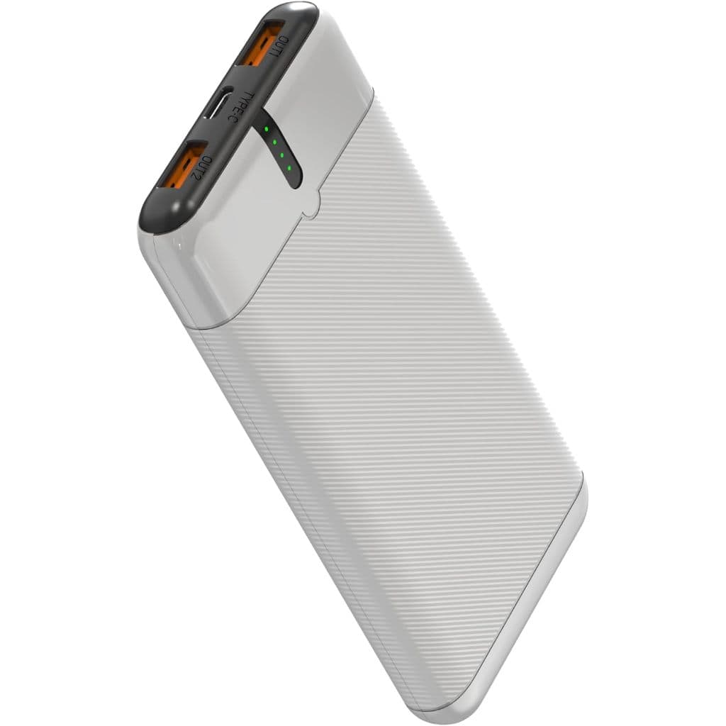 Power Bank Bright 10000mah Carregador Portátil Usb-C Branco