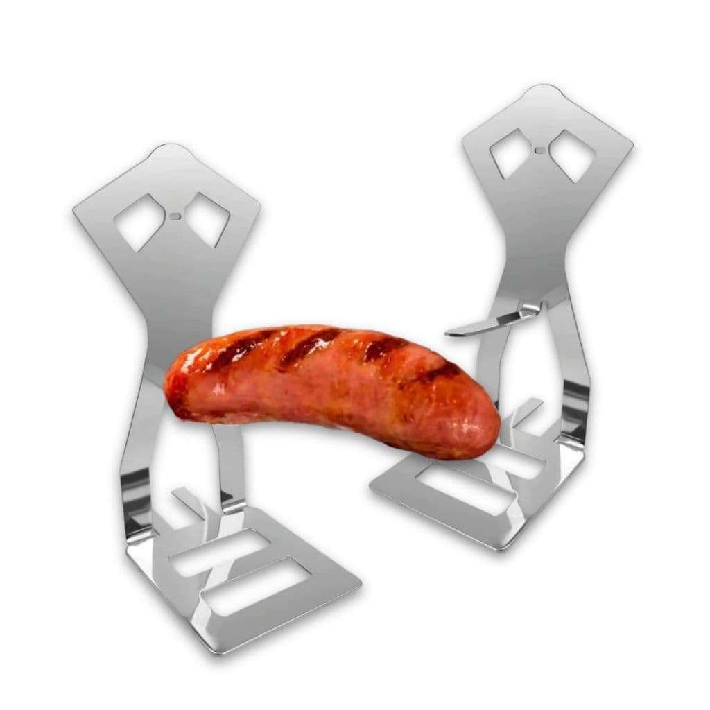 Espetinho Divertido para Churrasco Queijo Linguiça Pão De Alho