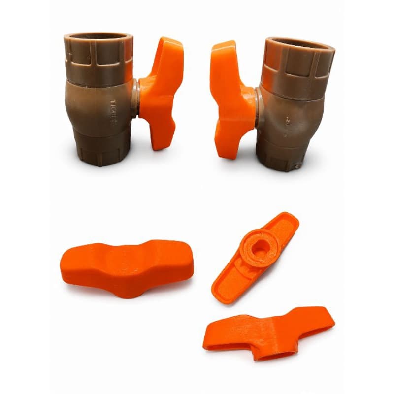 kit 2 Alavanca Registro PVC 50MM
