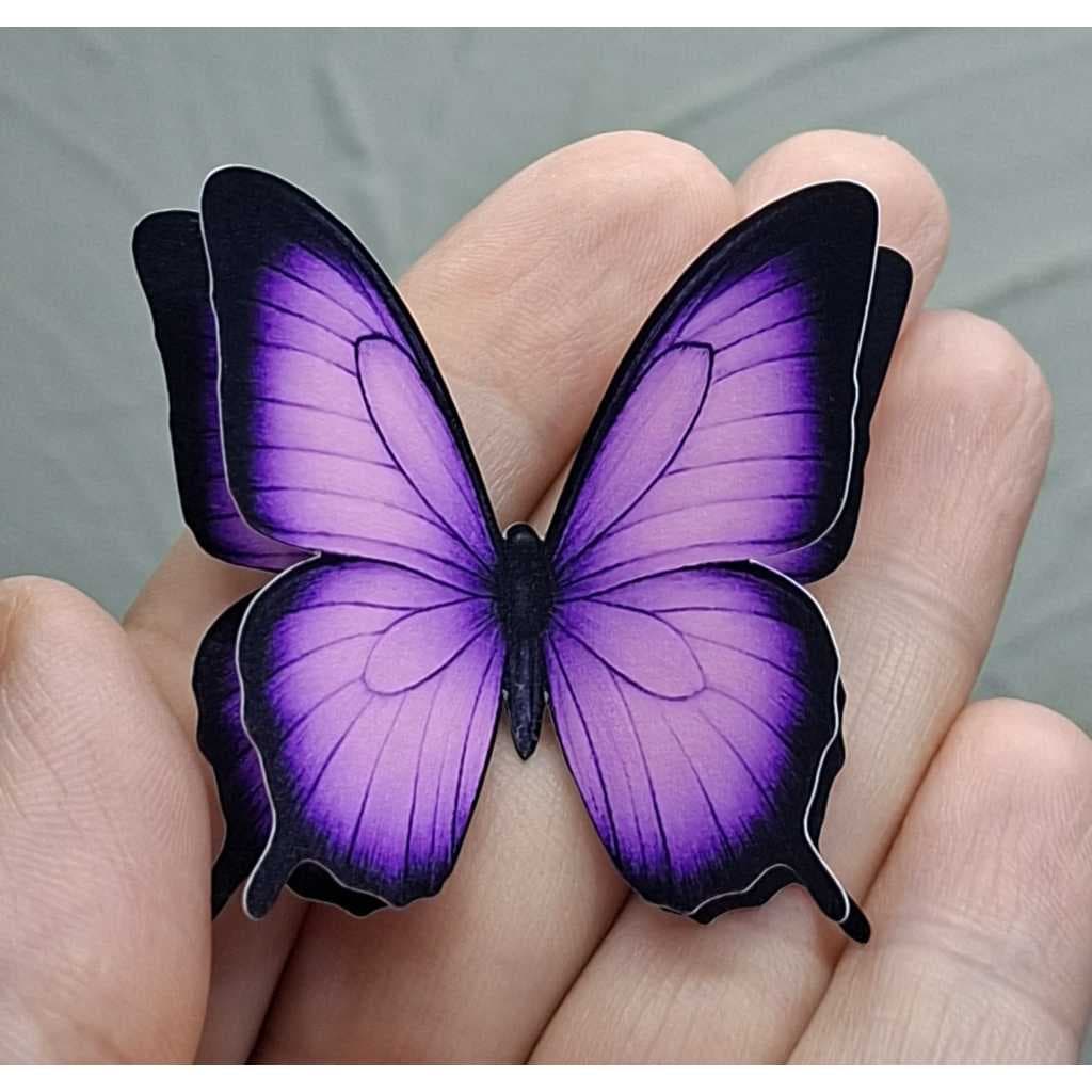 Apliques Borboletas Impressas 3D 5x5  Topo de bolo, Lembrancinhas, Festas Jardim das Borboletas e lembrancinhas