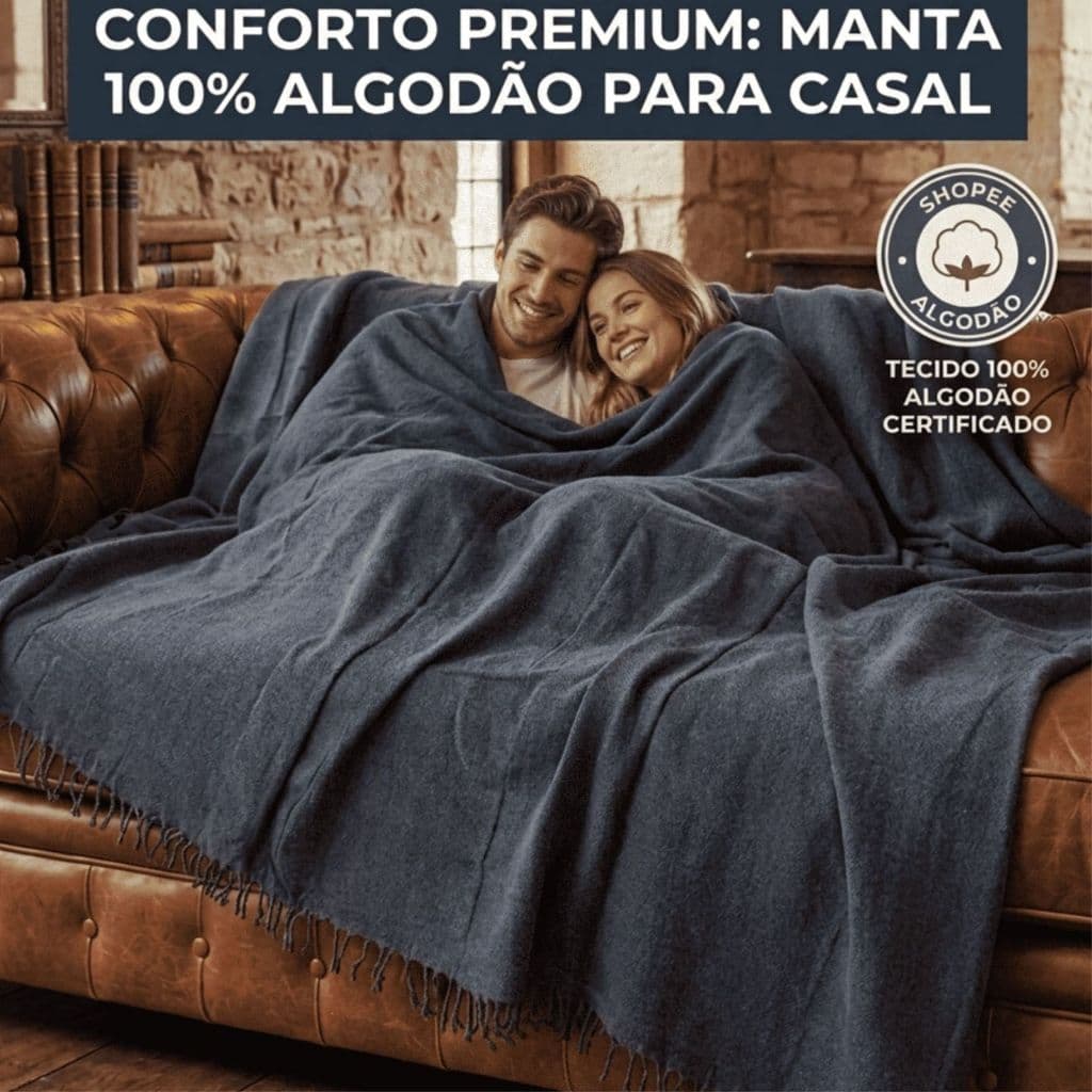COBERTA  2.40 X 1.80 E MANTA DE SOFA  KING  DECORATIVA  100% ALGODÃO  PREMIUM LUXO GIGANTE