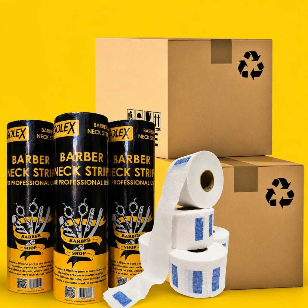 Gola higiênica Branca GOLEX | Caixa C/ 20 Pacotes C/ 100 Rolos | 1000 Unidades