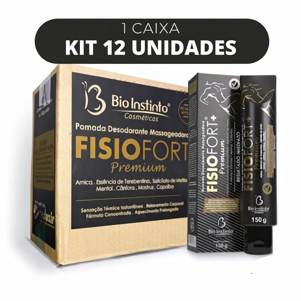 12 Pomadas Fisiofort Premium 150g