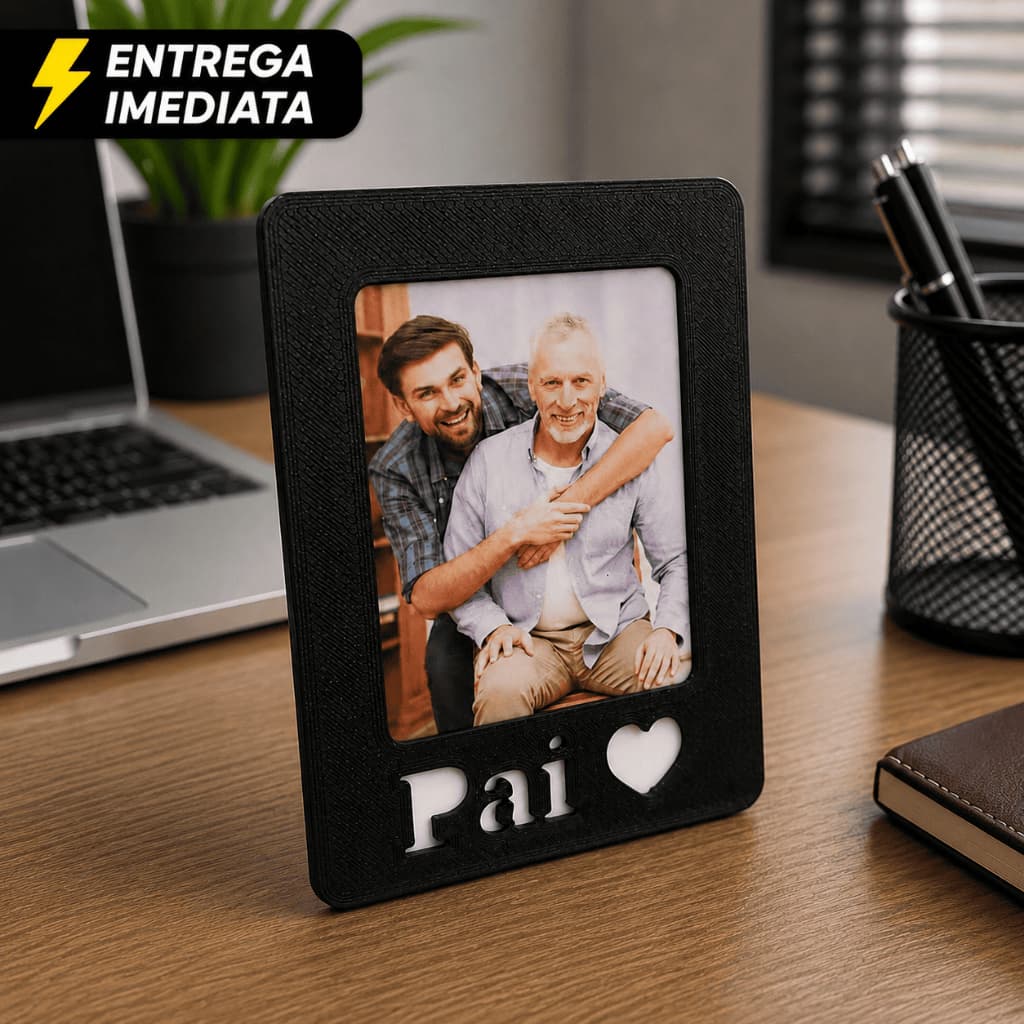 Porta Retrato Presente Dia dos Pais Personalizado - Envie a foto do seu PAPAI!