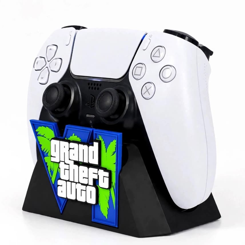Suporte Para Controle PS5 Inspirado GTA 6 VI - Base Elegante Premium Para DualSense - Alta Qualidade | Envio 24h