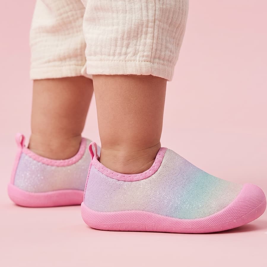 Tênis Calce Fácil Infantil Menina Princesa Brilhante Conforto e Estilo Primeiros Passos Promoção