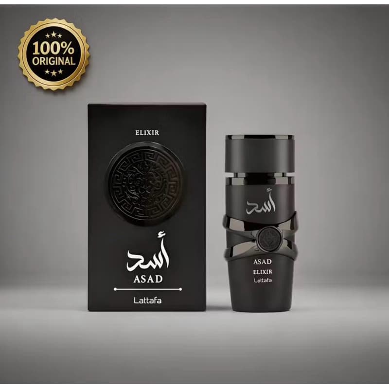 Perfume Árabe Asad Elixir Lattafa Eau De Parfum Masculino Original 100 ml