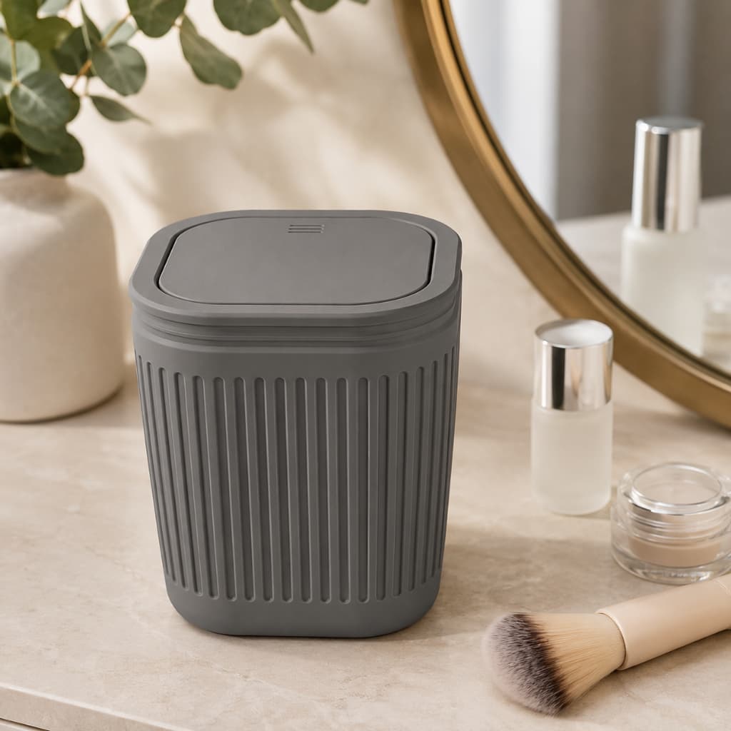 Lixeira de Mesa Compacta Organizadora Escritório Home Office PLA
