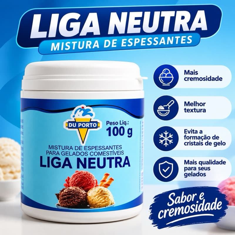 liga neutra 100g, liga Neutra du porto, liga sorvete, estabilizante para sorvetes geladinhos