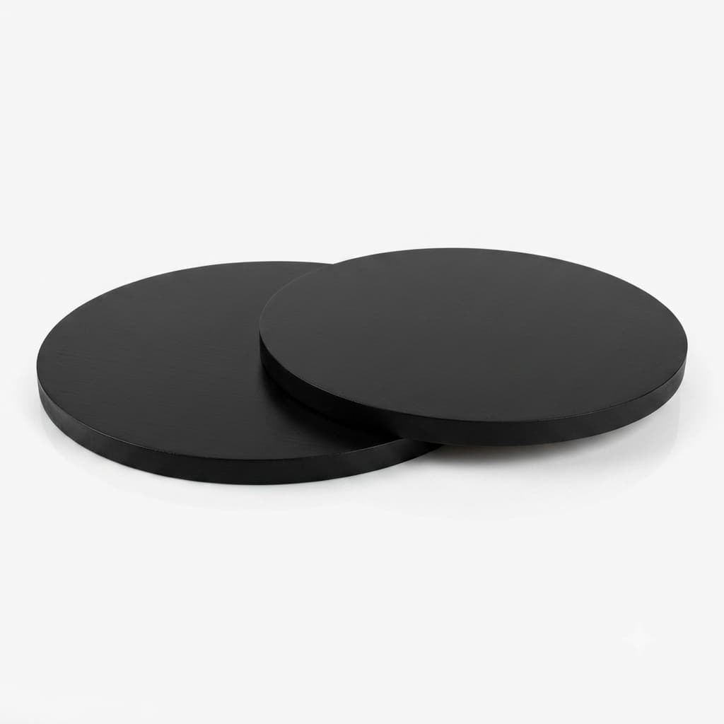 Kit de Tampo/Suporte para Mesa Lateral Redondo em MDF 34cm E 28cm Decoração
