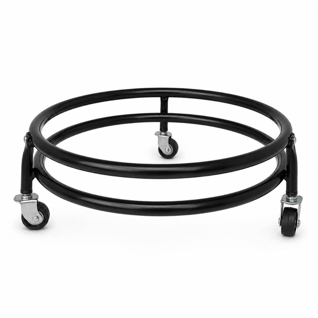 Suporte Para Botijão de Gás com Rodinhas Duplo Reforçado em Aço Carbono Base Móvel