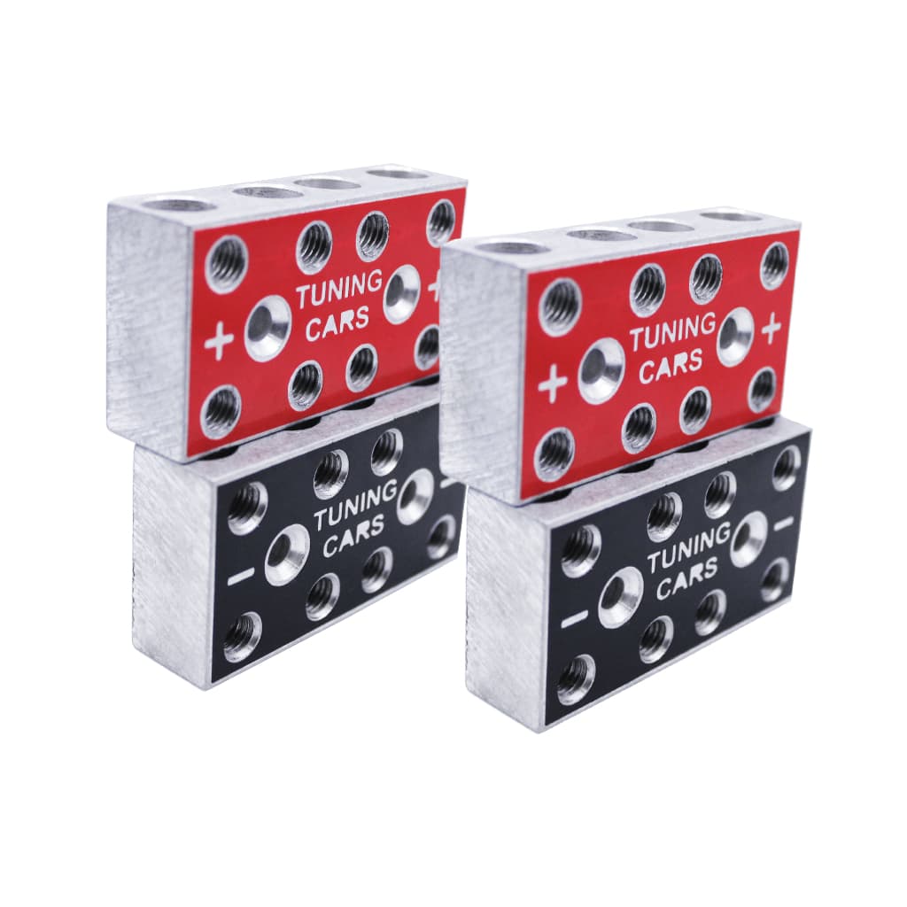 2 Pares Barramento Bloco De Energia 4x4 - 8 Vias Som