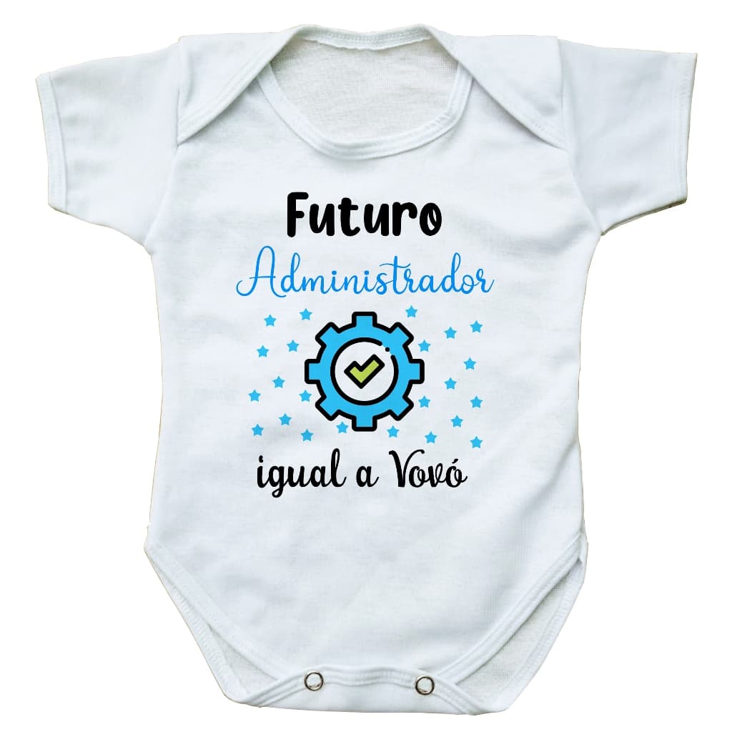 body bebe roupinha infantil futuro administrador igual a vovó presente profissão bore bori