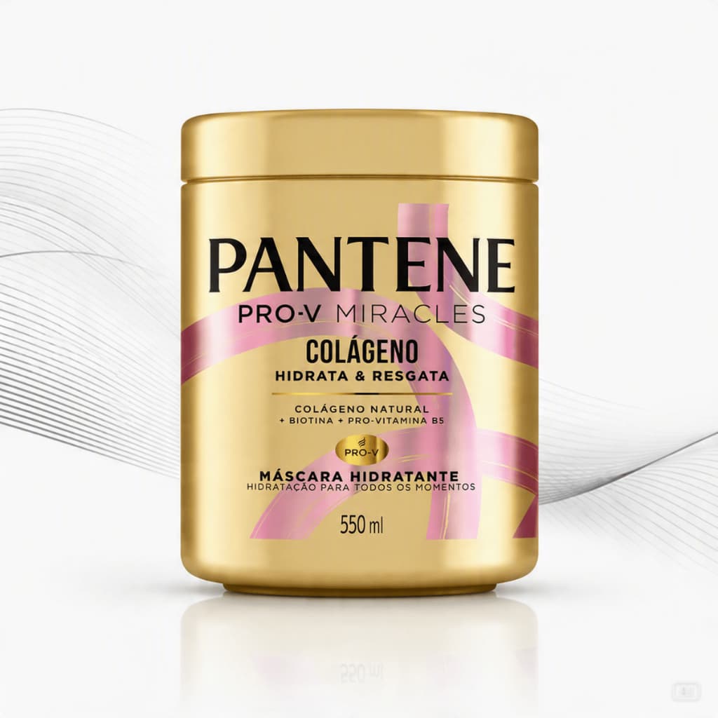 Máscara Capilar Pantene 550ml Hidratante Colágeno Hidrata E Resgata