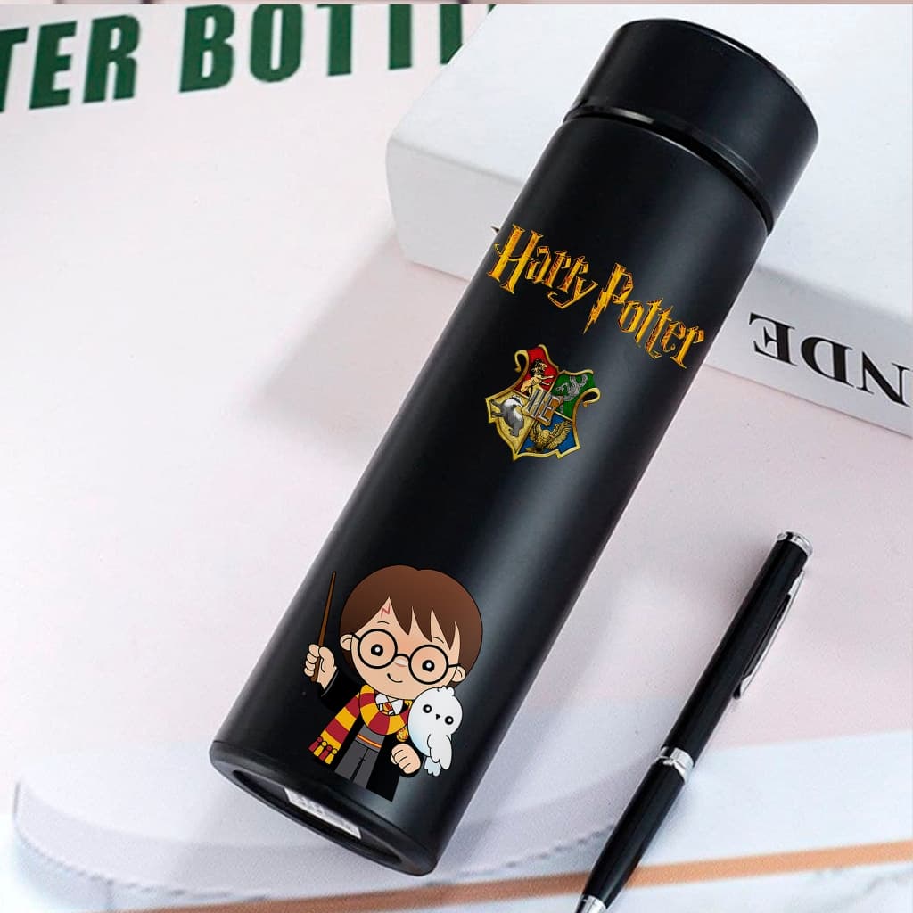 Garrafa Térmica Harry Potter Grifinória Gryffindor Aço Inoxidavel 500ml led na tampa