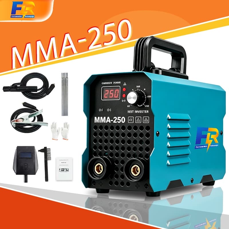 Maquina De Solda Inversora De Solda 220V/110V MMA-250 Aparelho De Solda