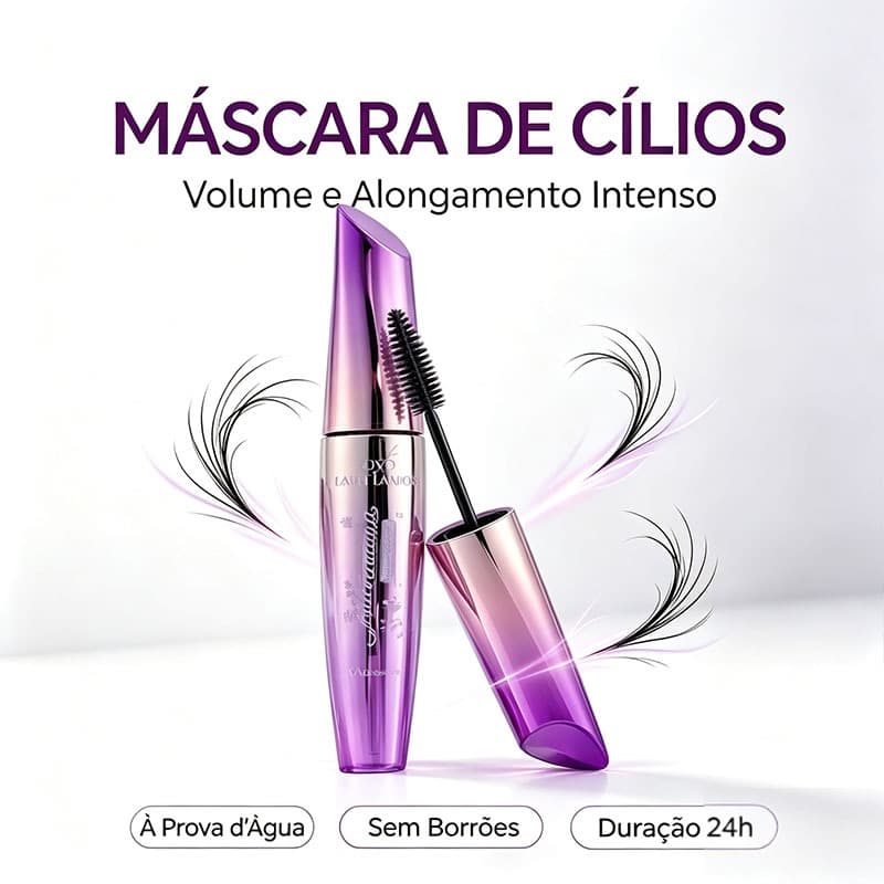 Superespesso e denso Máscara para cílios À prova de borrões, alongadora e à prova d'água