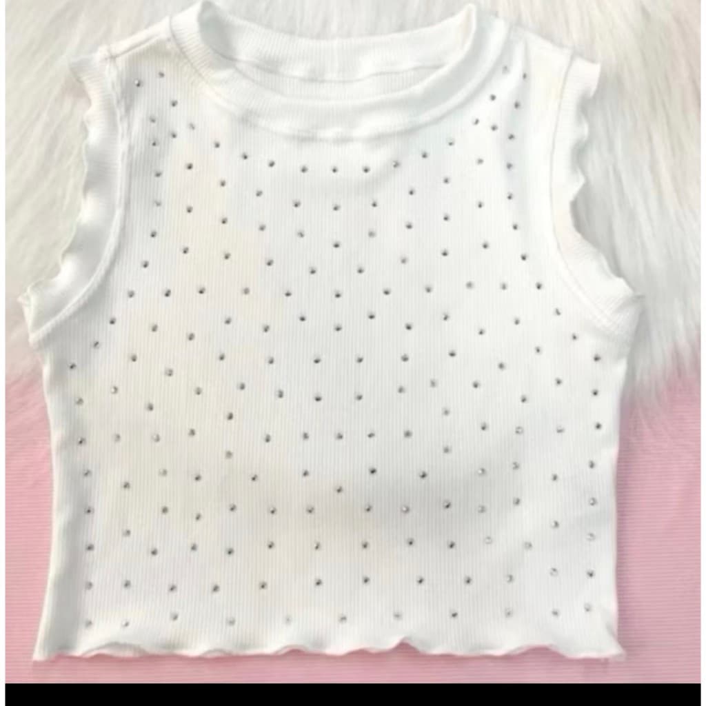Blusa Infantil Menina Com Estrass Canelado