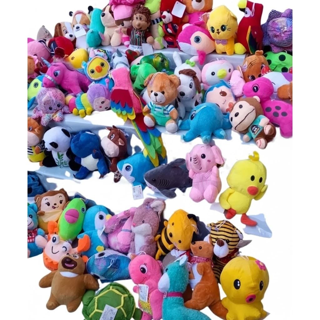 Kit Com 100 Pelucias Pra Maquinas De Grua Importados Peludinhos Pelúcias Importadas