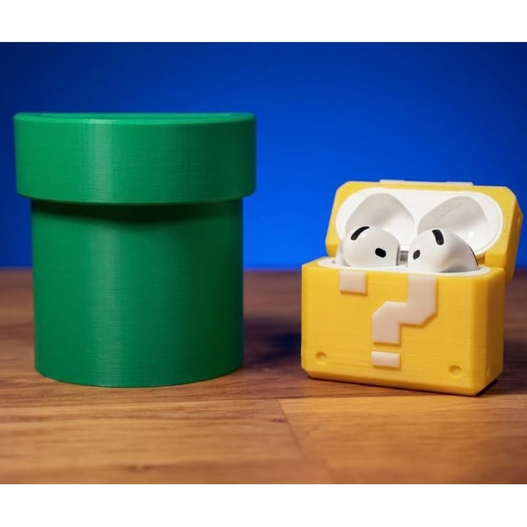 Capa Super Mario AirPods 4 Fones de ouvido