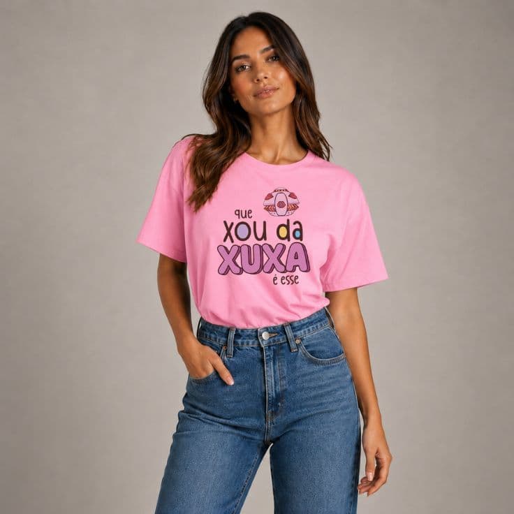 Camiseta Xuxa Meme Que Xou Da Xuxa É Esse Camiseta Feminina Streetwear Premium