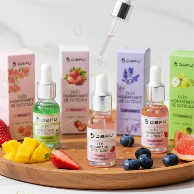 Óleo Para Cutículas 15ml Dafu Hidratante Com Conta-Gotas Manicure Unhas Nail Designer 10 Aromas