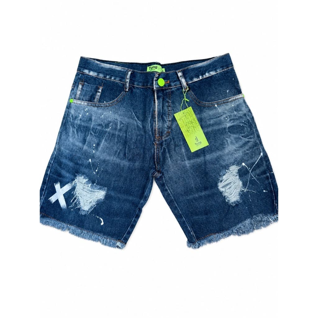 Bermudas masculina jeans curta estilo jogador original 100% algodão pigmentada e com muito estilo