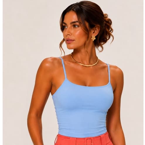 blusa feminina de alca fina poliamida