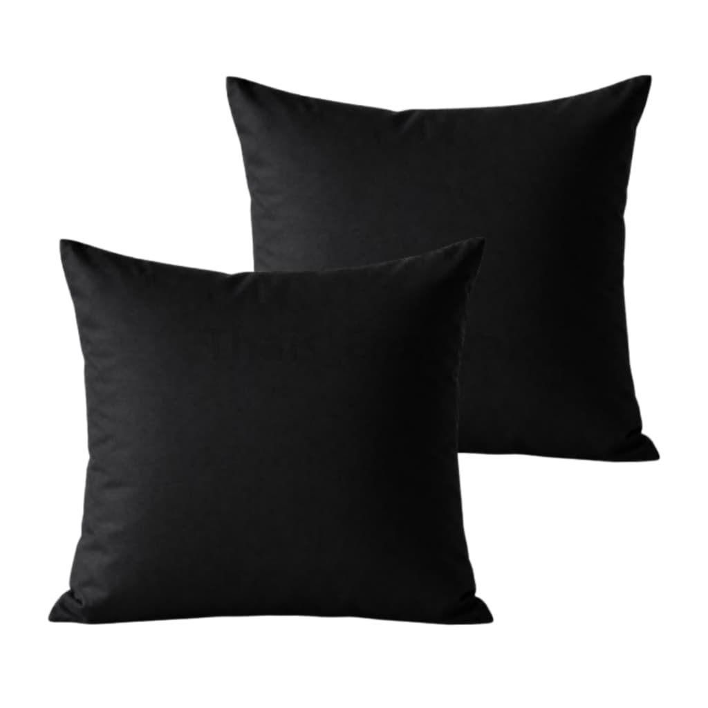 Kit 2 Capas de Almofadas Micropercal Lisa 45x45cm Decorativa Para Sofá Cama Sala Quarto Casa