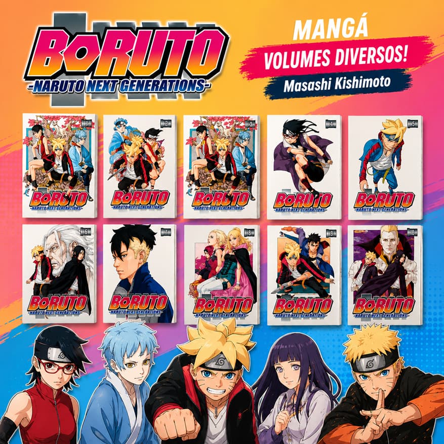 Mangá Boruto-Naruto Next Generations - Masashi Kishimoto - Volumes diversos!