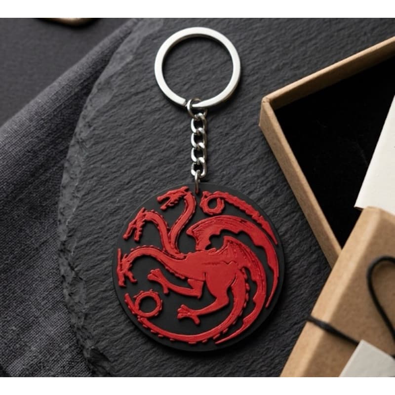 Chaveiro Premium Casa Targaryen | Game of Thrones e House of the Dragon