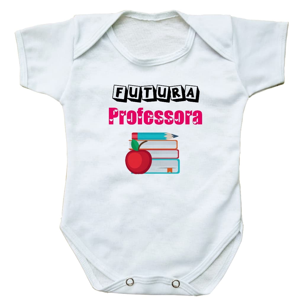 body bebe roupinha infantil futura professora presente profissão bore bori bebê