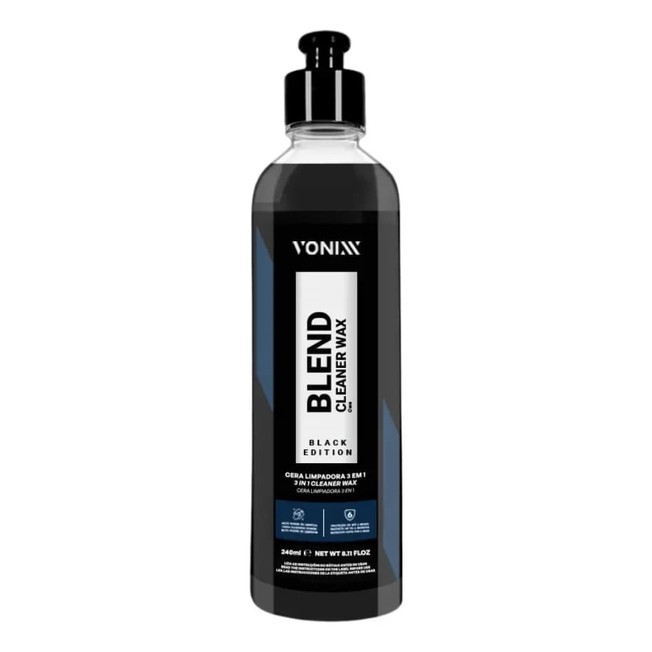 Blend Cleaner Wax Black 240ml Vonixx Cera Carros Escuros