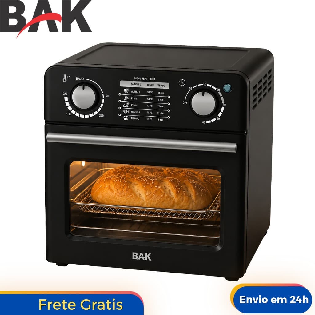 Fritadeira Air Fryer Oven 10L 2 em 1 Assadeira Forno 127/V220