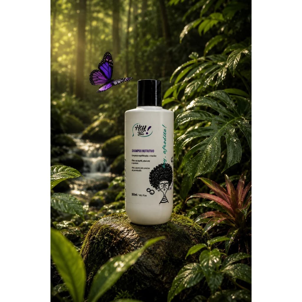 Shampoo Hey, Afrodite! - Limpeza profunda, Low Poo - 300ml Hey You