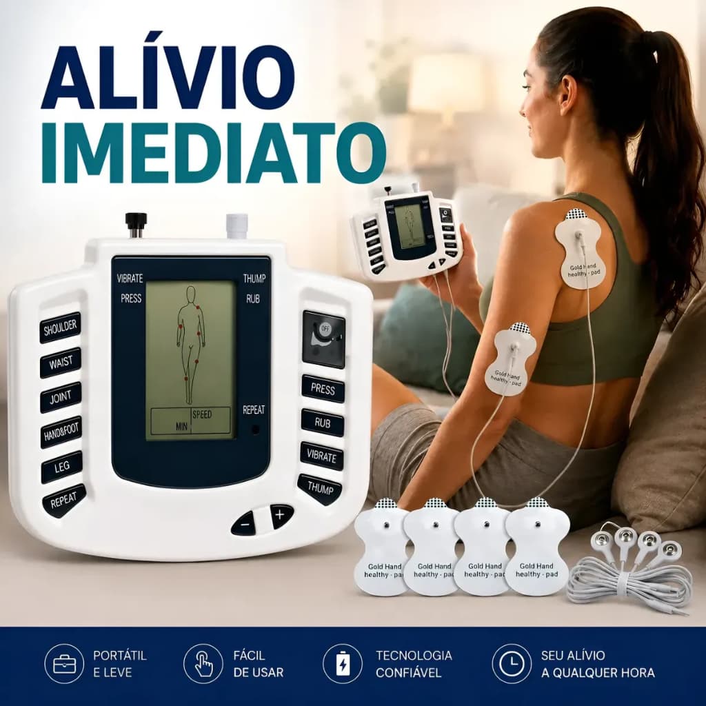Aparelho Fisioterapia Massagem Choque Elétrico Estimulador Instrumento de Acupuntura