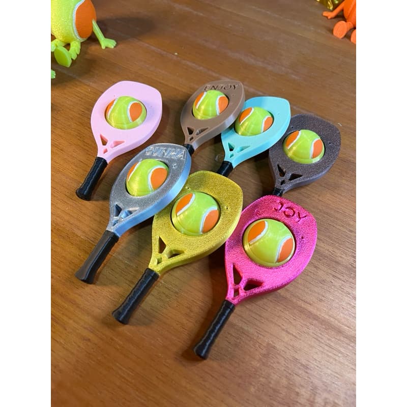kit 5 raquetes beach tennis com bolinha giratória