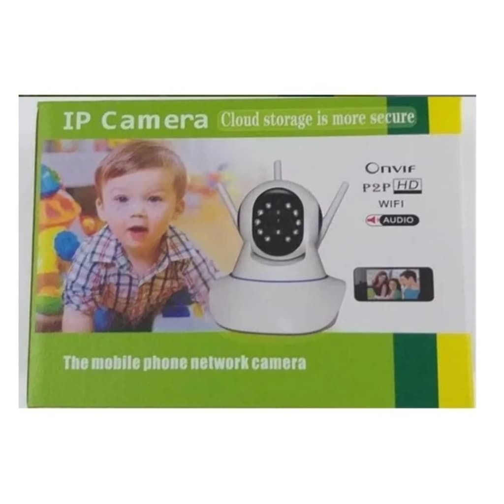 Câmera WiFi Segurança 360º 720P Yoosee YYP2P Compatível Alexa Visão Noturna Áudio Monitoramento Remoto HD