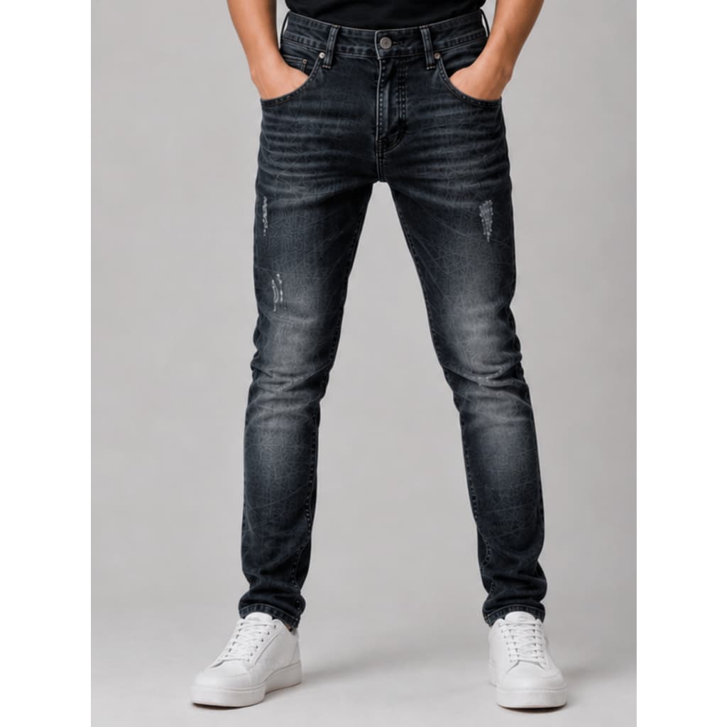 Calça Jeans Estilo Jogador Masculino Infantil Jeans Skinny Juvenil