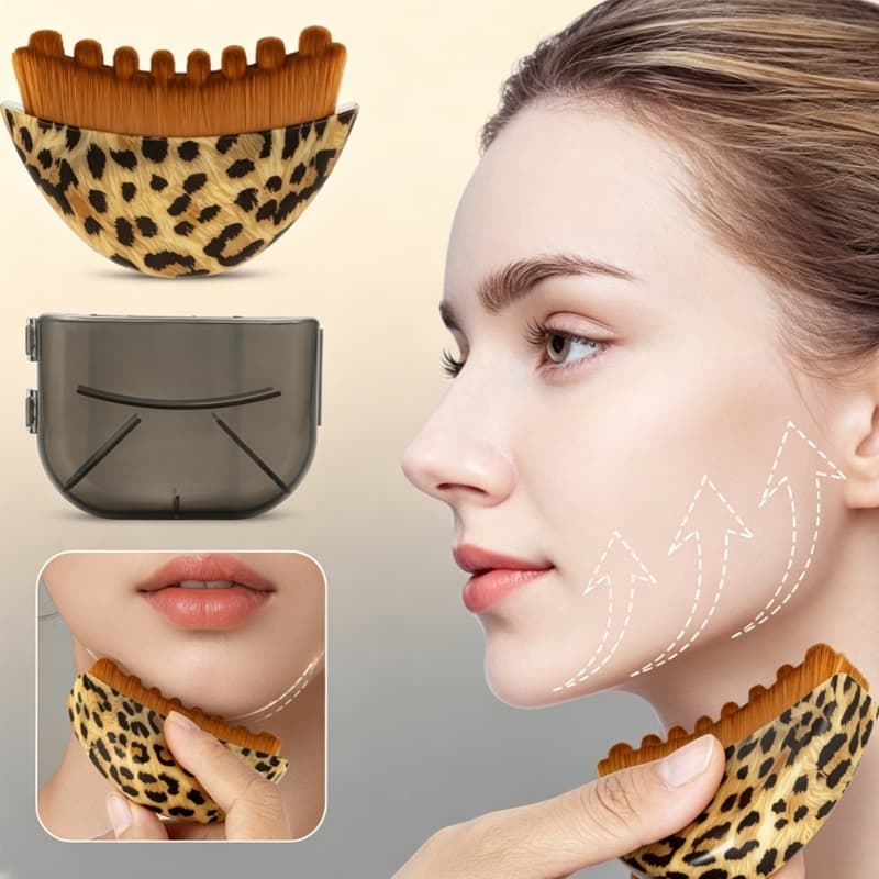 Kit 2 Escova De Drenagem Linfática Para Rosto E Corpo , Adequada Contornos Da Pele